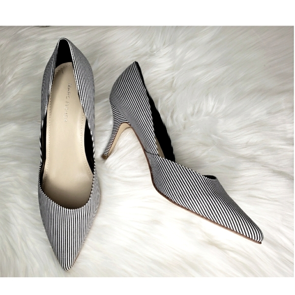 Marc Fisher Shoes - Marc Fisher (NWOB) Tuscany 4 Striped Pump B/W